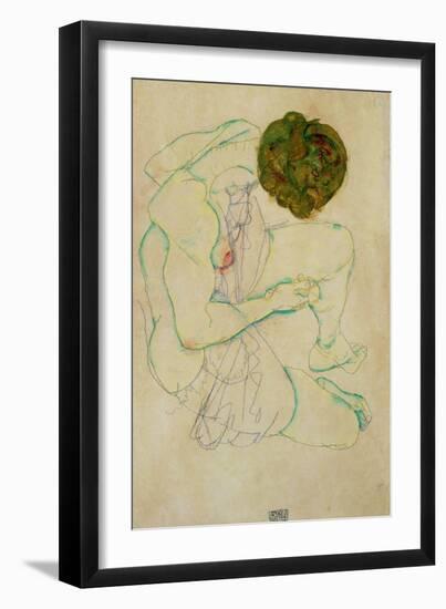 Triple Selfportrait, 1913-Egon Schiele-Framed Giclee Print