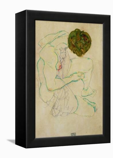 Triple Selfportrait, 1913-Egon Schiele-Framed Premier Image Canvas