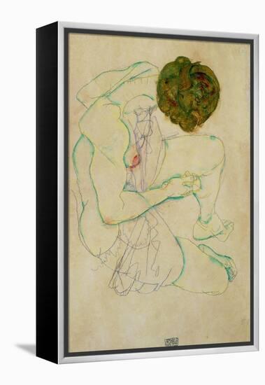 Triple Selfportrait, 1913-Egon Schiele-Framed Premier Image Canvas