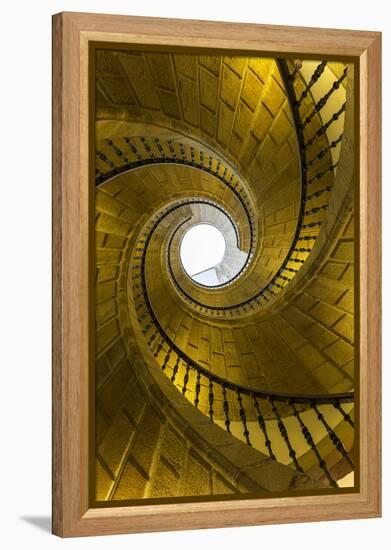 Triple Spiral Staircase of Floating Stairs. Convent of Santo Domingo De Bonaval-Peter Adams-Framed Premier Image Canvas