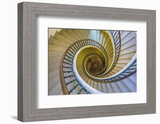 Triple Spiral Staircase of Floating Stairs, Convent of Santo Domingo De Bonaval-Peter Adams-Framed Photographic Print