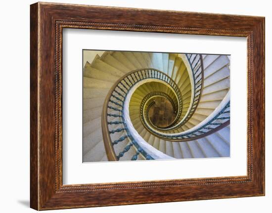 Triple Spiral Staircase of Floating Stairs, Convent of Santo Domingo De Bonaval-Peter Adams-Framed Photographic Print