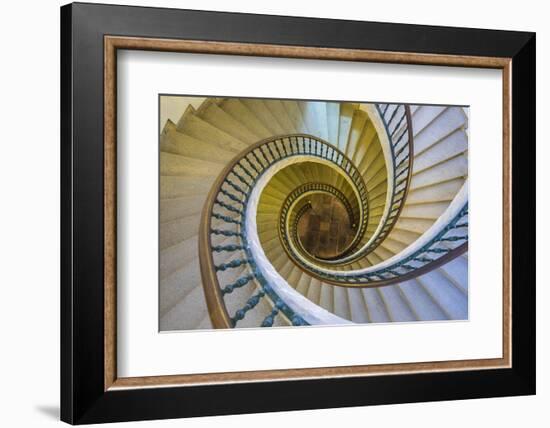 Triple Spiral Staircase of Floating Stairs, Convent of Santo Domingo De Bonaval-Peter Adams-Framed Photographic Print