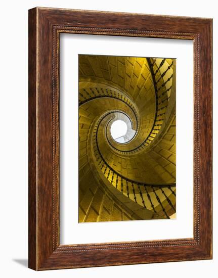 Triple Spiral Staircase of Floating Stairs. Convent of Santo Domingo De Bonaval-Peter Adams-Framed Photographic Print