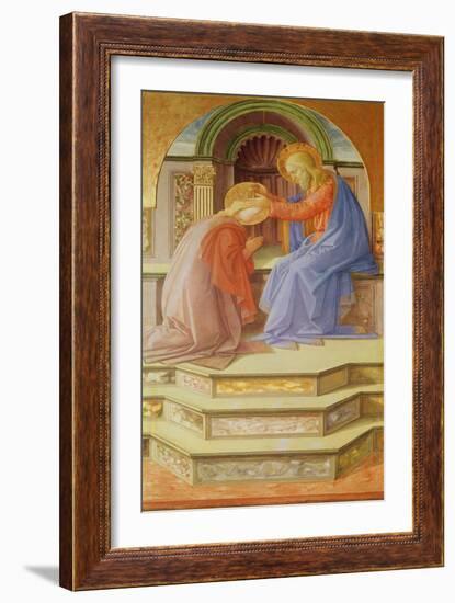 Triptych Depicting the Coronation of the Virgin, Central Panel: the Coronation of the Virgin, 1441-Fra Filippo Lippi-Framed Giclee Print