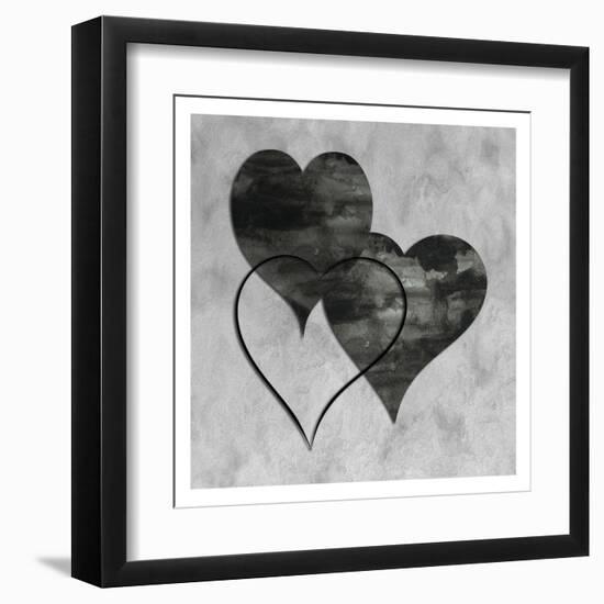 Triptych Hearts-Sheldon Lewis-Framed Art Print