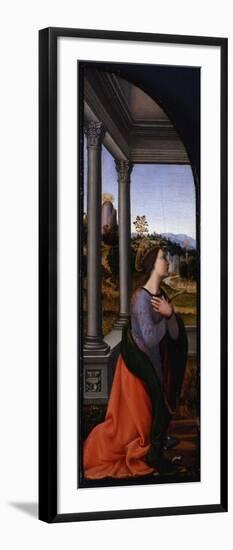 Triptych, Left-Hand Panel: Saint Catherine of Alexandria, 1500-Mariotto Albertinelli-Framed Giclee Print