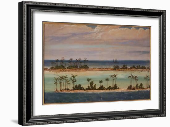 Triptych of an Atoll, 1871-Ernest Henry Griset-Framed Giclee Print