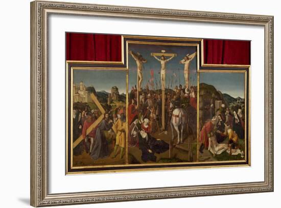 Triptych of Crucifixion, Circa 1485-null-Framed Giclee Print