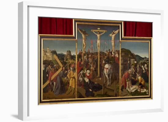 Triptych of Crucifixion, Circa 1485-null-Framed Giclee Print