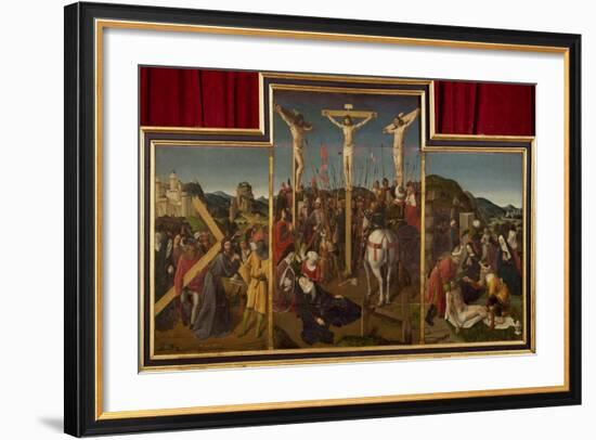 Triptych of Crucifixion, Circa 1485-null-Framed Giclee Print