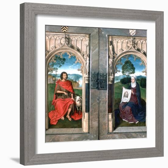 Triptych of Jan Florain, 1479-Hans Memling-Framed Giclee Print