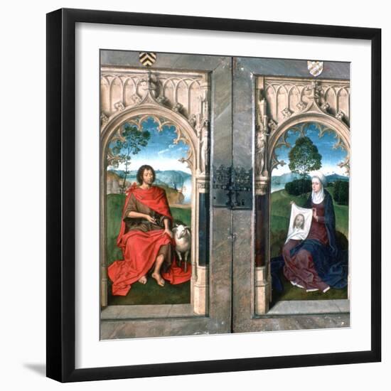 Triptych of Jan Florain, 1479-Hans Memling-Framed Giclee Print
