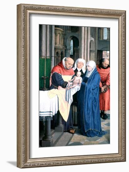 Triptych of Jan Florain, Detail, 1479-Hans Memling-Framed Giclee Print