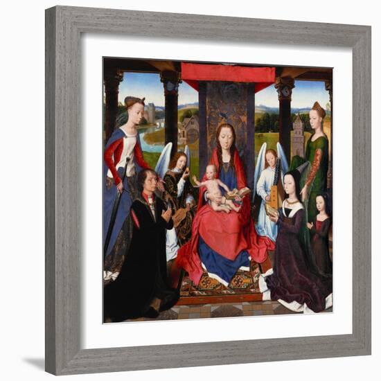 Triptych of John Donne, centerpiecE.-Hans Memling-Framed Giclee Print