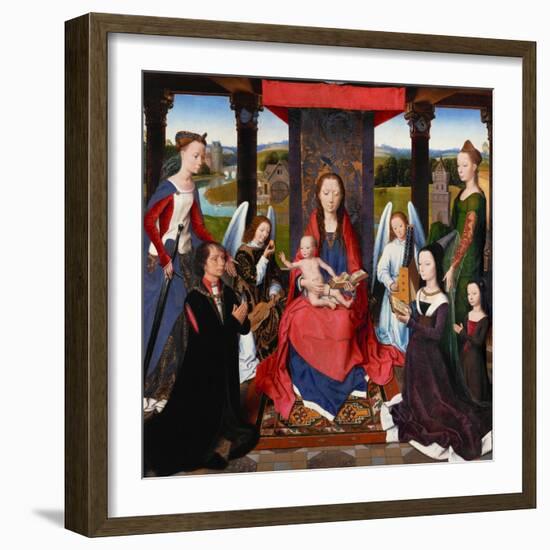 Triptych of John Donne, centerpiecE.-Hans Memling-Framed Giclee Print