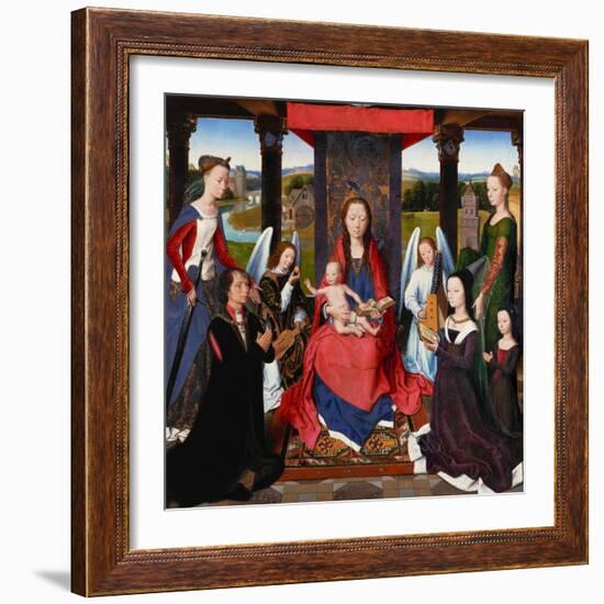 Triptych of John Donne, centerpiecE.-Hans Memling-Framed Giclee Print