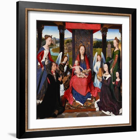 Triptych of John Donne, centerpiecE.-Hans Memling-Framed Giclee Print