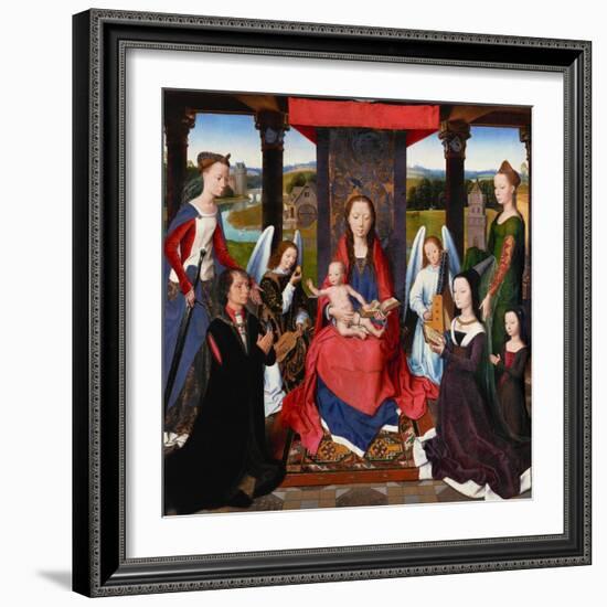 Triptych of John Donne, centerpiecE.-Hans Memling-Framed Giclee Print