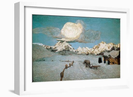 Triptych of Nature or Engadin: “” Death”” Painting by Giovanni Segantini (1858-1899) 1896-1899 Sun.-Giovanni Segantini-Framed Giclee Print