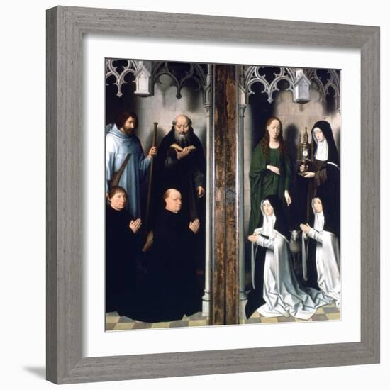 Triptych of St John the Baptist and St John the Evangelist, 1479-Hans Memling-Framed Giclee Print