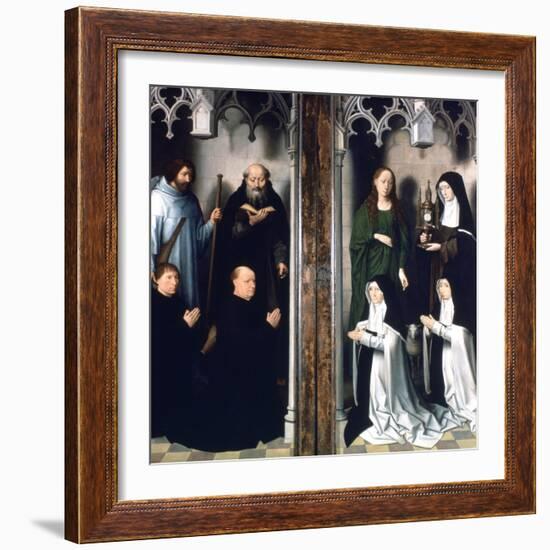 Triptych of St John the Baptist and St John the Evangelist, 1479-Hans Memling-Framed Giclee Print