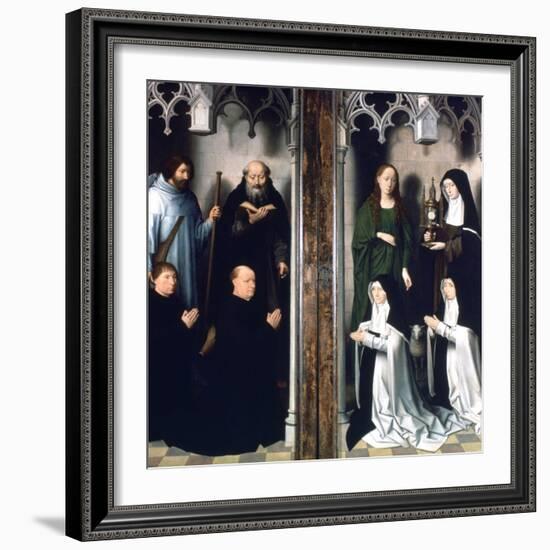 Triptych of St John the Baptist and St John the Evangelist, 1479-Hans Memling-Framed Giclee Print