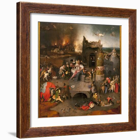 Triptych of Temptations - Central Part: the Temptation of Saint Anthony the Great (Or Saint Anthony-Hieronymus Bosch-Framed Giclee Print