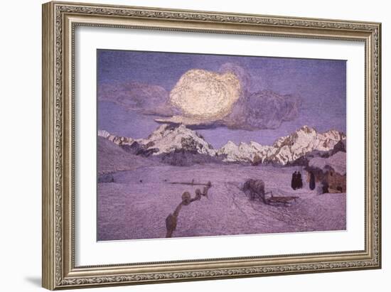 Triptych of the Alps, Death, Ca 1898-Giovanni Segantini-Framed Giclee Print