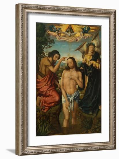 Triptych of the Baptism of Christ-null-Framed Giclee Print