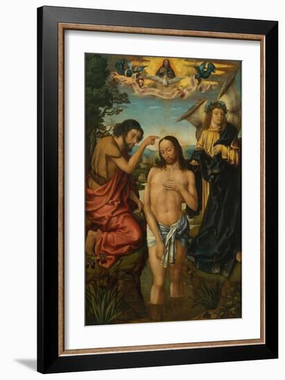 Triptych of the Baptism of Christ-null-Framed Giclee Print