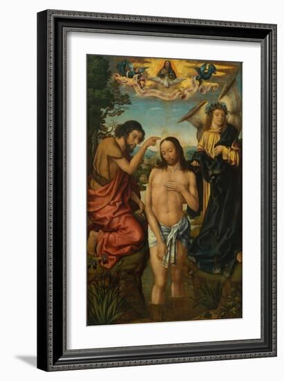 Triptych of the Baptism of Christ-null-Framed Giclee Print