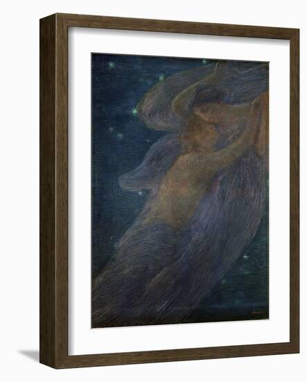 Triptych of the Day: the Night (Detail)-Gaetano Previati-Framed Art Print