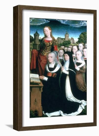 Triptych of the Family Moreel, 1484-Hans Memling-Framed Giclee Print