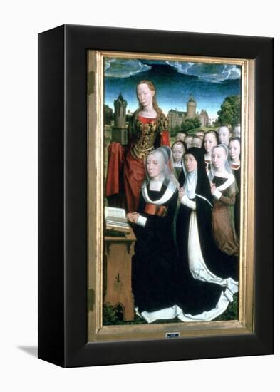 'Triptych of the Family Moreel', Detail, 1484. Artist: Hans Memling-Hans Memling-Framed Premier Image Canvas
