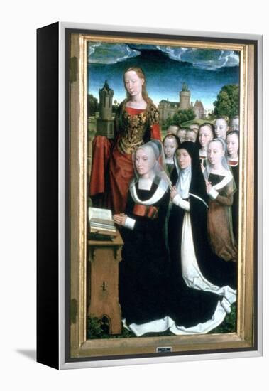'Triptych of the Family Moreel', Detail, 1484. Artist: Hans Memling-Hans Memling-Framed Premier Image Canvas