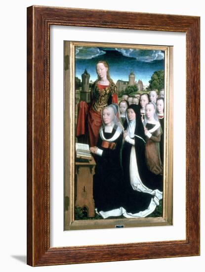 'Triptych of the Family Moreel', Detail, 1484. Artist: Hans Memling-Hans Memling-Framed Giclee Print