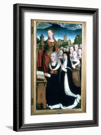'Triptych of the Family Moreel', Detail, 1484. Artist: Hans Memling-Hans Memling-Framed Giclee Print