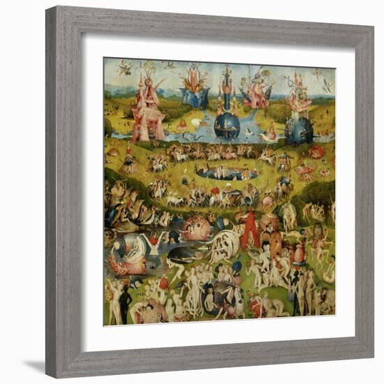 Triptych of the Garden of Earthly Delights, Central Panel-Hieronymus Bosch-Framed Giclee Print