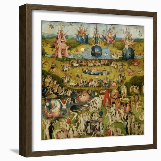 Triptych of the Garden of Earthly Delights, Central Panel-Hieronymus Bosch-Framed Giclee Print