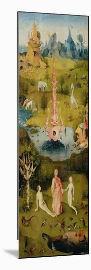 Triptych of the Garden of Earthly Delights, Left-Hand Panel with the Garden of Eden-Hieronymus Bosch-Mounted Giclee Print