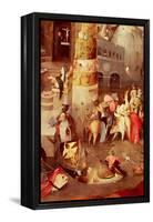 Triptych of the Temptation of St. Anthony, Detail of the Lower Right Hand Side-Hieronymus Bosch-Framed Premier Image Canvas