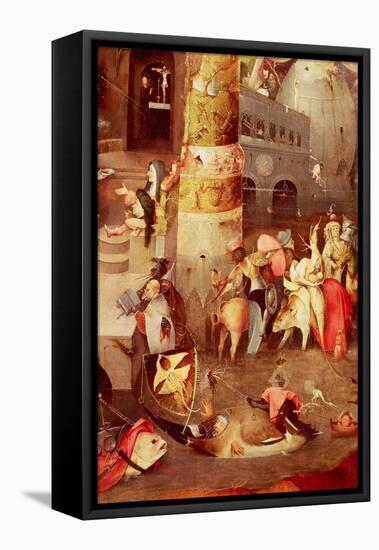 Triptych of the Temptation of St. Anthony, Detail of the Lower Right Hand Side-Hieronymus Bosch-Framed Premier Image Canvas