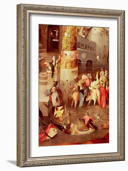 Triptych of the Temptation of St. Anthony, Detail of the Lower Right Hand Side-Hieronymus Bosch-Framed Giclee Print