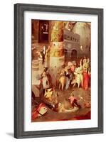 Triptych of the Temptation of St. Anthony, Detail of the Lower Right Hand Side-Hieronymus Bosch-Framed Giclee Print