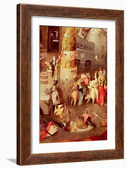 Triptych of the Temptation of St. Anthony, Detail of the Lower Right Hand Side-Hieronymus Bosch-Framed Giclee Print