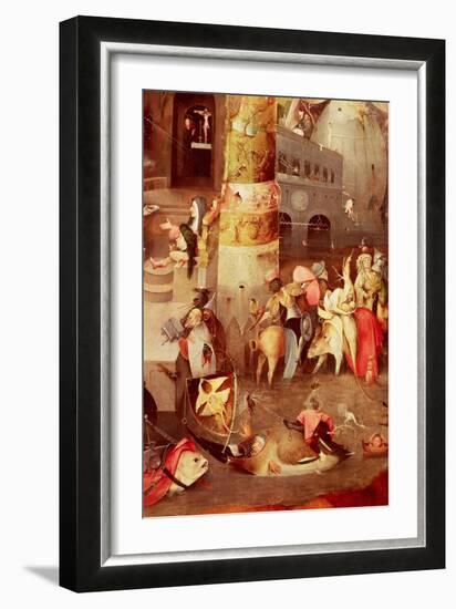 Triptych of the Temptation of St. Anthony, Detail of the Lower Right Hand Side-Hieronymus Bosch-Framed Giclee Print