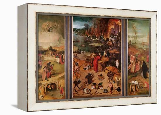 Triptych of the Temptation of St. Anthony-Hieronymus Bosch-Framed Premier Image Canvas