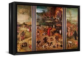 Triptych of the Temptation of St. Anthony-Hieronymus Bosch-Framed Premier Image Canvas