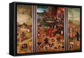 Triptych of the Temptation of St. Anthony-Hieronymus Bosch-Framed Premier Image Canvas